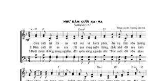 Bài hát: NHƯ ĐÁM CƯỚI CA-NA
