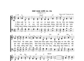 Bài hát: NHƯ ĐÁM CƯỚI CA-NA