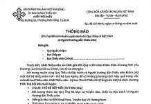 UB.TTN – Thông Báo V/v Trại Bồi Linh – Huấn Luyện dành cho Thầy cô Đặc trách và Người Hướng dẫn Thiếu niên