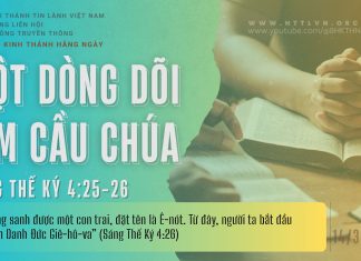Một Dòng Dõi Tìm Cầu Chúa – 14/3/2026