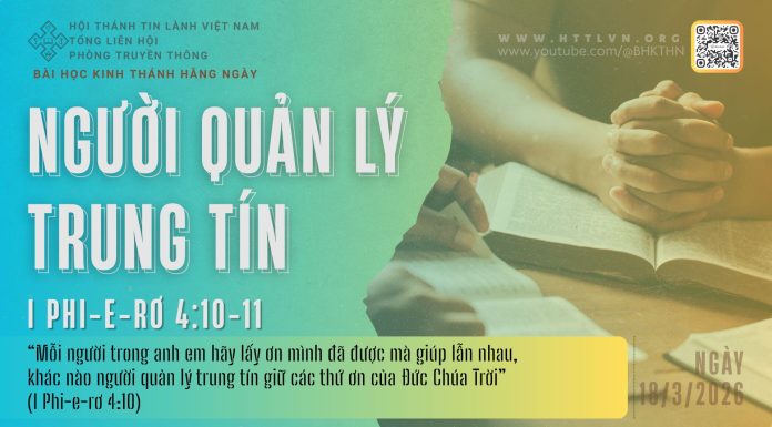 Người Quản Lý Trung Tín – 18/3/2026