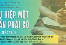 Sự Hiệp Một Cần Phải Có – 21/3/2026