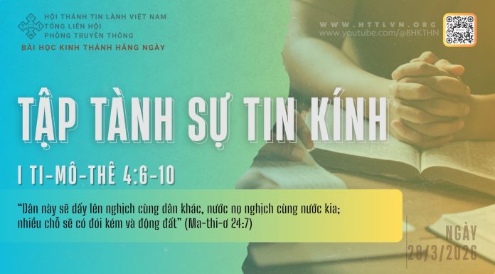 Tập Tành Sự Tin Kính – 28/3/2026