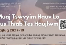 Muaj Tswvyim Hauv Lo Lus Thiab Tes Haujlwm – 29/3/2026