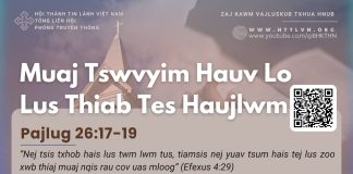 Muaj Tswvyim Hauv Lo Lus Thiab Tes Haujlwm – 29/3/2026