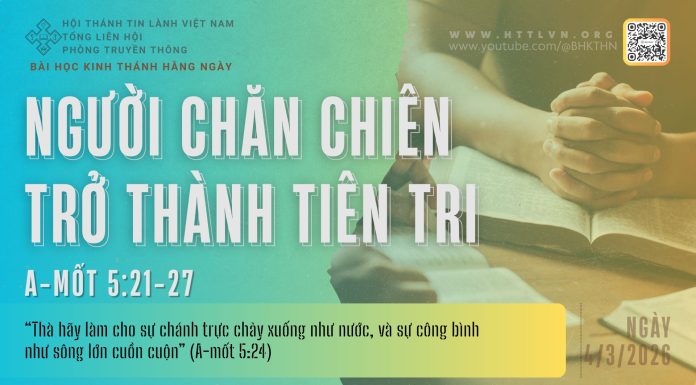 Người Chăn Chiên Trở Thành Tiên Tri – 4/3/2026