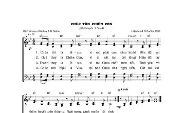 Bài hát Thương khó: CHÚC TÔN CHIÊN CON