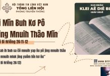 Bi Mĭn Ƀuh Kơ Pô Jing Mnuih Thâo Mĭn – 15/3/2026