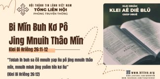 Bi Mĭn Ƀuh Kơ Pô Jing Mnuih Thâo Mĭn – 15/3/2026