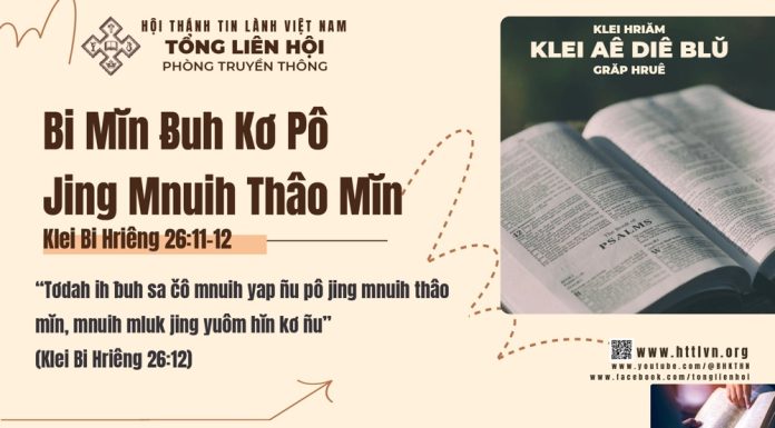 Bi Mĭn Ƀuh Kơ Pô Jing Mnuih Thâo Mĭn – 15/3/2026