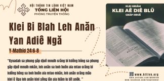 Klei Bi Blah Leh Anăn Yan Adiê Ngă – 26/3/2026