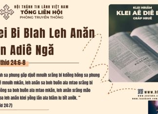 Klei Bi Blah Leh Anăn Yan Adiê Ngă – 26/3/2026