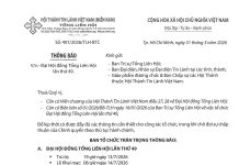 Thông Báo V/v Đại Hội Đồng Tổng Liên Hội Lần Thứ 49
