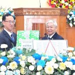 Mục sư Nguyễn Thế Hiển UV TLH thay mặt BTS TLH chúc mừng
