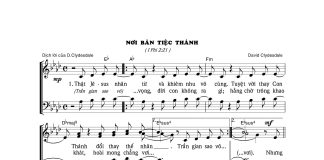 Bài hát: NƠI BÀN TIỆC THÁNH