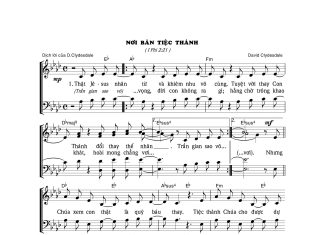 Bài hát: NƠI BÀN TIỆC THÁNH