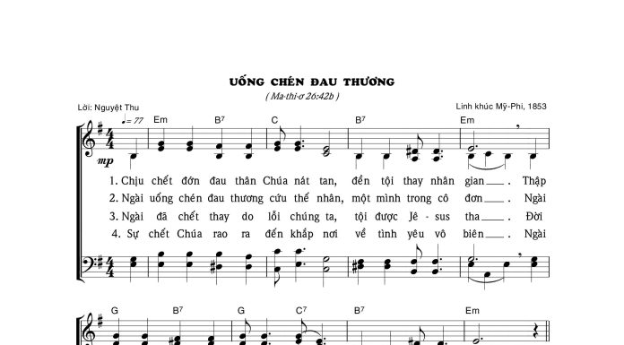 Bài hát: UỐNG CHÉN ĐAU THƯƠNG