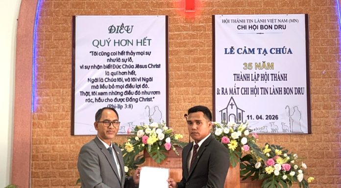 Lâm Đồng: Lễ Cảm tạ Chúa – 35 năm Thành lập Hội Thánh & Ra mắt Chi Hội Bon Dru