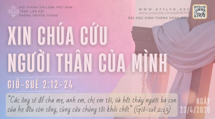 Xin Chúa Cứu Người Thân Của Mình – 23/4/2026