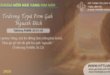 Tơdrong Tơpă Pơm Gah ‘Nguaih Đĕch – 26/4/2026