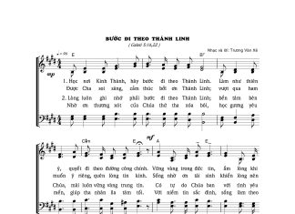 Bài hát: BƯỚC ĐI THEO THÁNH LINH