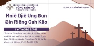 Mniê Djiê Ung Ƀun Ƀin Riêng Gah Kâo – 27/4/2026