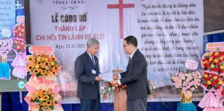 Gia Lai: Công bố Thành lập Chi Hội Tin Lành Đa Alei
