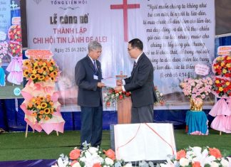 Gia Lai: Công bố Thành lập Chi Hội Tin Lành Đa Alei
