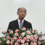 Mục sư Nguyễn Hữu Bình, Tổng Thư ký-TLH, Chủ tịch HĐTV&TPMS-KVII, Trao Sứ điệp Tân phong Mục sư và Thực hiện Nghi thức Tấn phong.