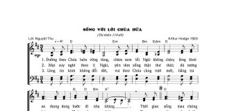 Bài hát: SỐNG VỚI LỜI CHÚA HỨA
