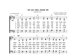 Bài hát: TIN CẬY CHÚA THÀNH TÍN
