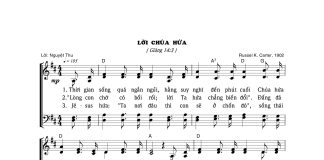 Bài hát Chúa thăng thiên: LỜI CHÚA HỨA