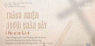 Trách Nhiệm Người Chăn Bầy – 11/5/2026