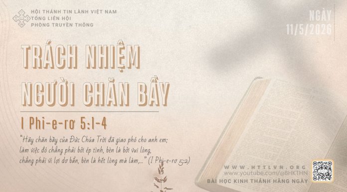 Trách Nhiệm Người Chăn Bầy – 11/5/2026