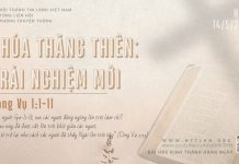 Chúa Thăng Thiên: Trải Nghiệm Mới – 14/5/2026