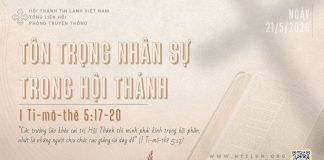 Tôn Trọng Nhân Sự Trong Hội Thánh – 21/5/2026