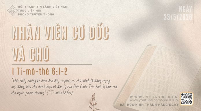 Nhân Viên Cơ Đốc và Chủ – 23/5/2026