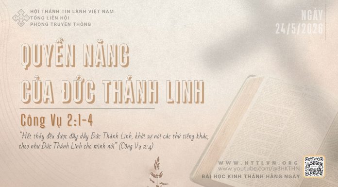 Quyền Năng Của Đức Thánh Linh – 24/5/2026