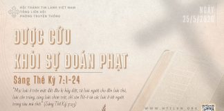 Được Cứu Khỏi Sự Đoán Phạt – 25/5/2026