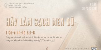 Hãy Làm Sạch Men Cũ – 30/5/2026