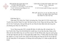 UB. Truyền Giáo: V/v Ngày Truyền Giáo