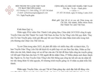 UB. Truyền Giáo: V/v Ngày Truyền Giáo