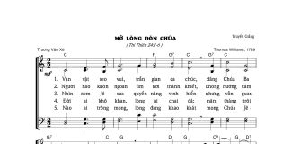 Bài hát: MỞ LÒNG ĐÓN CHÚA