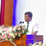 Mục sư Phạm Văn Phúc, Trưởng BĐD TL tỉnh, cầu nguyện khai lễ