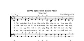 Bài hát: PHƯỚC HẠNH CHÚA THĂNG THIÊN