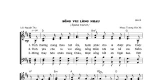 Bài hát hôn lễ: SỐNG VUI LÒNG NHAU