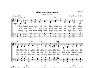 Bài hát hôn lễ: SỐNG VUI LÒNG NHAU