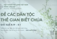 Để Các Dân Tộc Thế Gian Biết Chúa – 24/6/2026