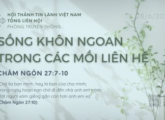 Sống Khôn Ngoan Trong Các Mối Liên Hệ – 28/6/2026