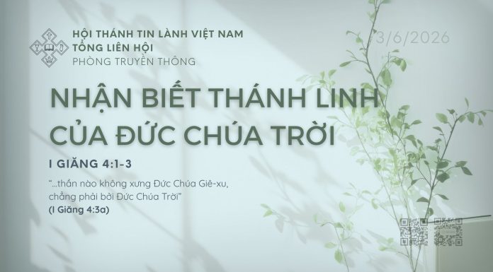Nhận Biết Thánh Linh Của Đức Chúa Trời – 3/6/2026